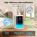 Thumbnail 1 de 3000ML Dehumidifier Quiet for Bedroom, 3L 💧