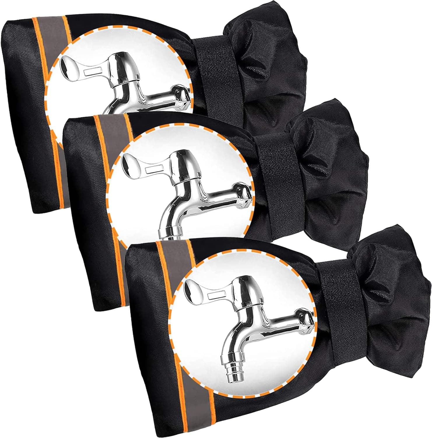 3PCS Large Outside Tap Cover with Reflective Strip 20x15cm 📦