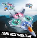 Thumbnail 1 de 4DRC V50 RC plane with 2 batteries and lights ✈️