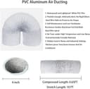 Thumbnail 1 de 4Inch 10ft Flexible Aluminum Air Ducting 100mm 🌀