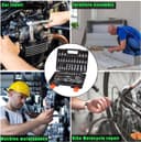 Thumbnail 5 de 53-Piece 1/4" Socket Set for Car and Bike 🧰
