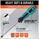 Thumbnail 2 de 7pc Screwdriver Set – Heavy Duty Chrome Vanadium Steel ⌚