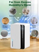 Thumbnail 5 de 1.8L Dehumidifier for Bedroom 650ml/day dehumidifier 🌫️