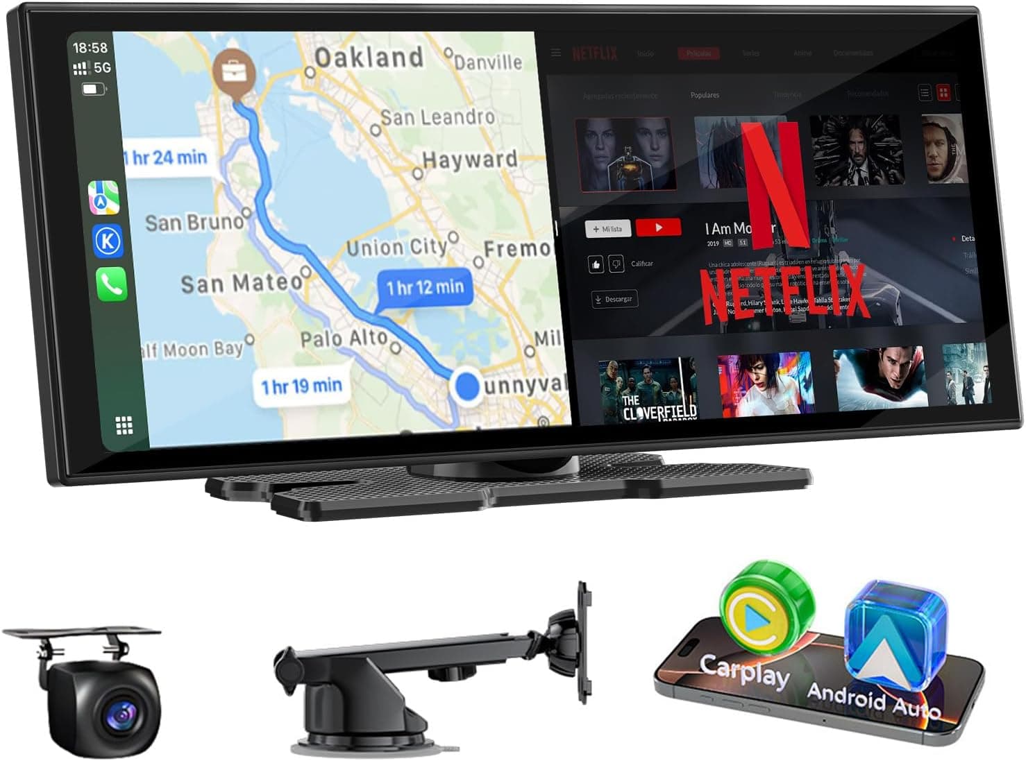 Accfly 11" Car Play Screen 1920×720 📺