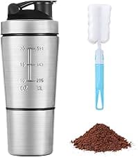 ACWOO 700ml Protein Shaker Bottle with 200ml cup 🥤