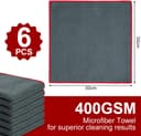 Thumbnail 1 de Adiwo Microfibre Cleaning Cloths 30x30cm, 400GSM 🧽