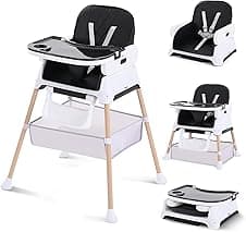 Adjustable Convertible 3-in-1 Baby High Chair 6–36 months 🪑