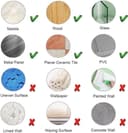 Thumbnail 6 de Aikzik Self Adhesive Hooks 8kg load, 4 pack 🧰