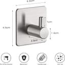 Thumbnail 1 de Aikzik Self Adhesive Hooks 8kg pack of 4 🪝