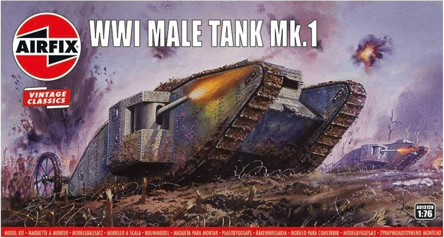 Airfix A01315V WWI Male Tank 1:76 scale model 🚂