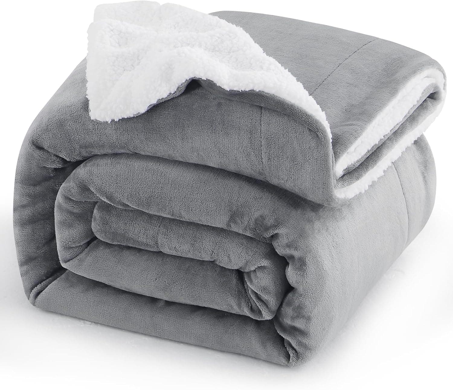 Aisbo Sherpa Fleece Blanket Grey Throws 150x200cm 🛋️