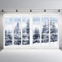 Thumbnail principal de Aisnyho Winter Snow Scene Backdrop 8x6ft 🎞️