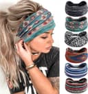 Thumbnail 6 de AIZIYIN P6COLOR3 cotton flower turban headband 🎀