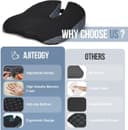 Thumbnail 4 de Ajiteogy Car Seat Cushion memory foam wedge for driving 🚗