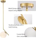 Thumbnail 4 de Alighting Gold Pendant Lights 5.9in glass pendant 💡
