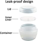 Thumbnail 2 de Alledomain 30ml Clear Cosmetic Sample Jars with Spatulas 🧴