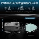 Thumbnail 5 de Alpicool ECX30 30L portable compressor fridge for camping 🧊