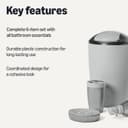 Thumbnail 1 de Amazon Basics Bathroom Accessory Set 7-piece 🛁