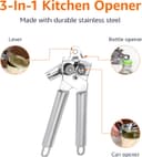 Thumbnail 1 de Amazon Basics 3-in-1 Manual Can Opener 🍴