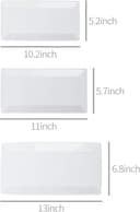 Thumbnail 5 de Amazon Basics 3‑piece porcelain dinner set 32.38 cm 🍽️