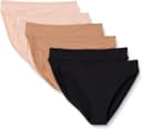 Thumbnail principal de Amazon Essentials Women's Peached Microfibre High Waisted High Leg Knicker, Pack of 6 👙
