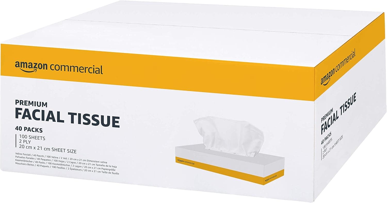 AmazonCommercial Facial Tissues 4000 sheets 📦