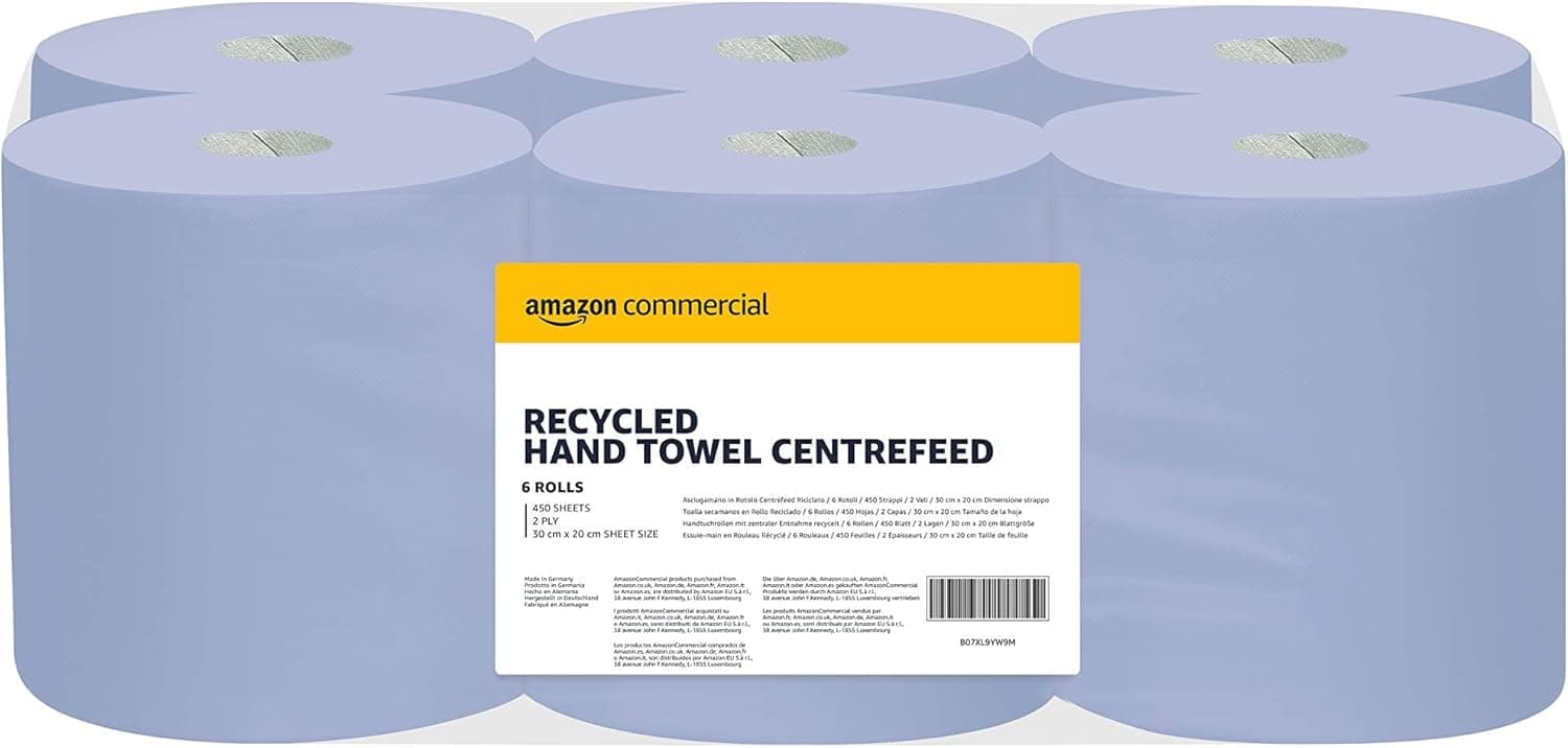 AmazonCommercial Multipurpose Wiping Paper 6 rolls 🧻