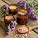 Thumbnail 1 de Amber 120ml Glass Jars with Lids 24 Pack 👝