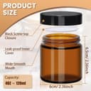 Thumbnail 5 de Amber 120ml Glass Jars with Lids 24 Pack 👝