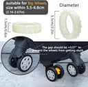 Thumbnail 6 de AmiCera Suitcase Wheel Protectors 8-pack 🧳