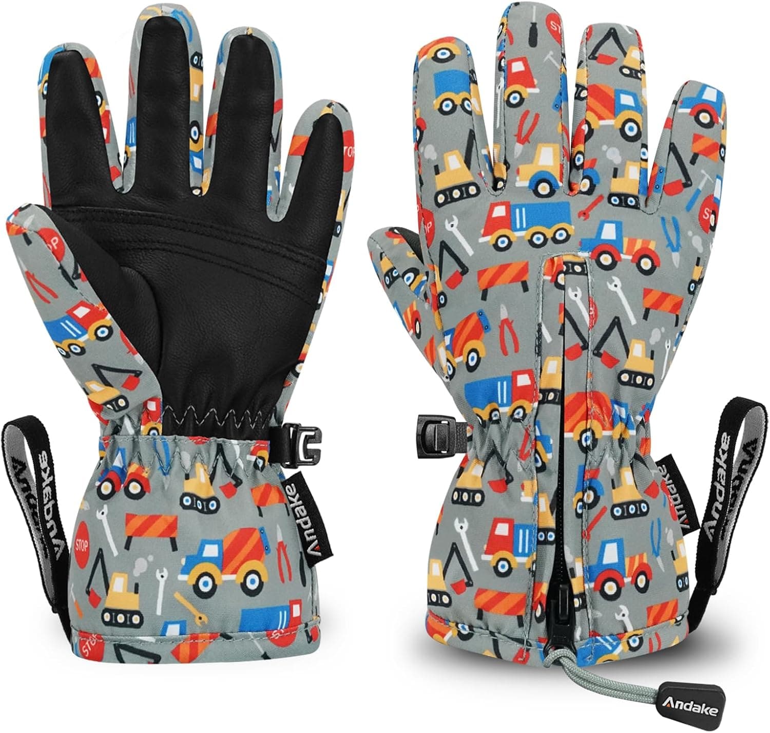 Andake Kids Ski Gloves Waterproof for Ages 2–10 🧤
