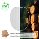 Thumbnail 3 de Angel Shield White Wooden Toilet Seat — Antibacterial Toilet Seat 🚽