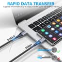 Thumbnail 1 de ANMIEL USB C Cable 3m – USB-C to USB-A braided cable 📱