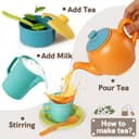 Thumbnail 1 de AOLEVA Kids Plastic Tea Set for 3–5 Years 🍽️