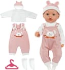 Thumbnail principal de Aolso Hooded Rabbit Overalls for 14–18in dolls 🧸
