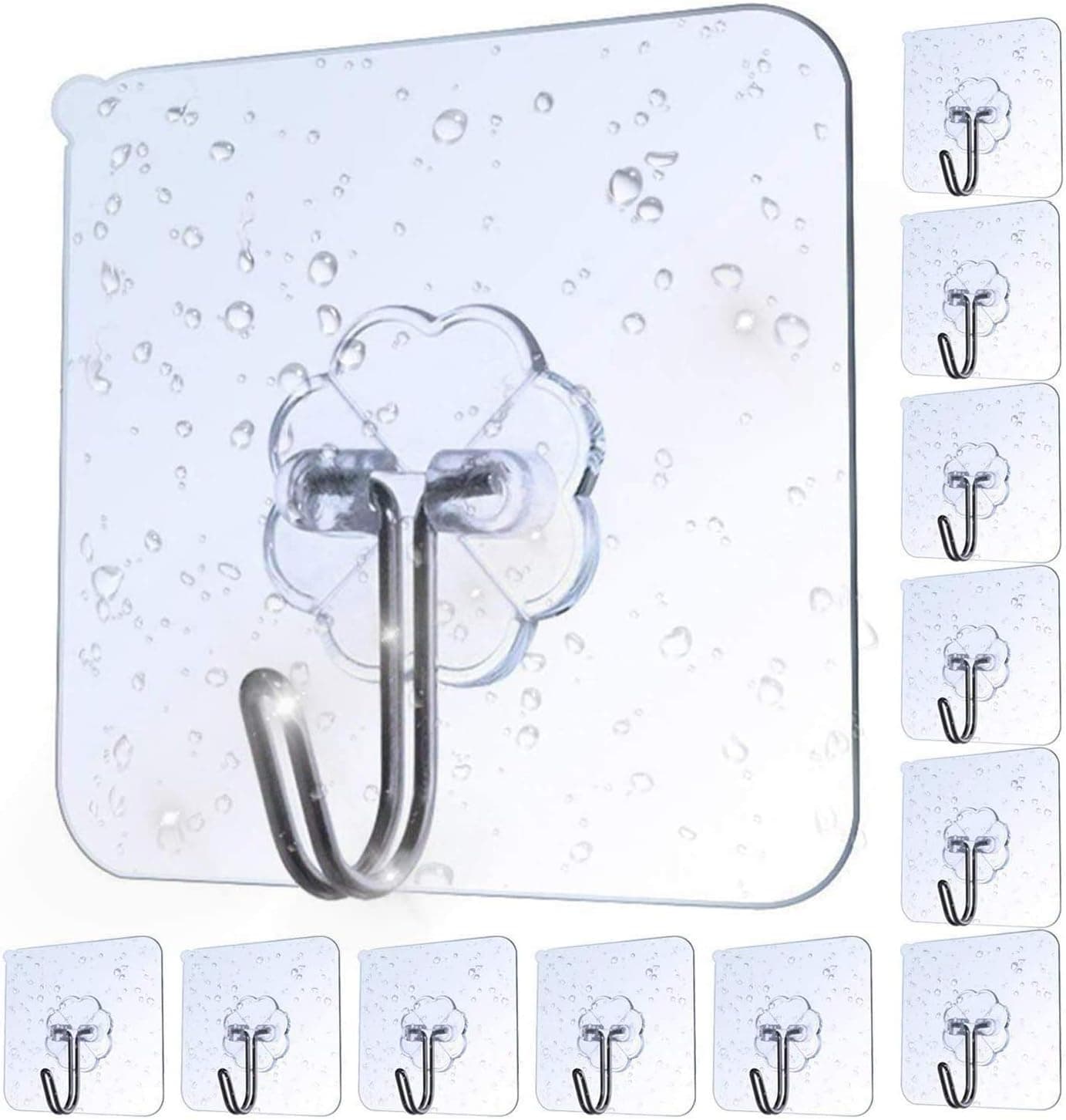 AOMEES Adhesive Heavy Duty Hooks 8kg 12pcs 🧰