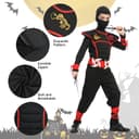 Thumbnail 4 de Aomig Kids Ninja Costume for Halloween 🎃