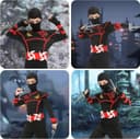 Thumbnail 5 de Aomig Kids Ninja Costume for Halloween 🎃