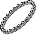Thumbnail 2 de Apocalyptic-K Magnetic Hematite Bracelet，6/8MM，Magnetic Bracelet with Rhinestones,Antistatic，Eliminate static electricity，
Apocalyptic-K Magnetic Hematite Bracelet，6/8M…