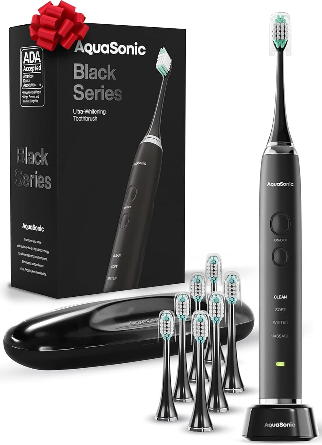 Aquasonic Black Series Ultra Whitening Toothbrush 40,000 VPM 🪥