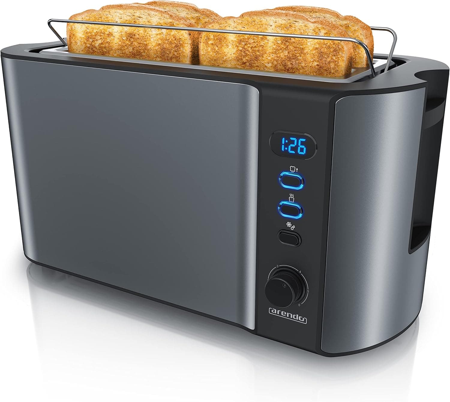 Arendo Frukost 4-slice long slot toaster 6-settings 🍞