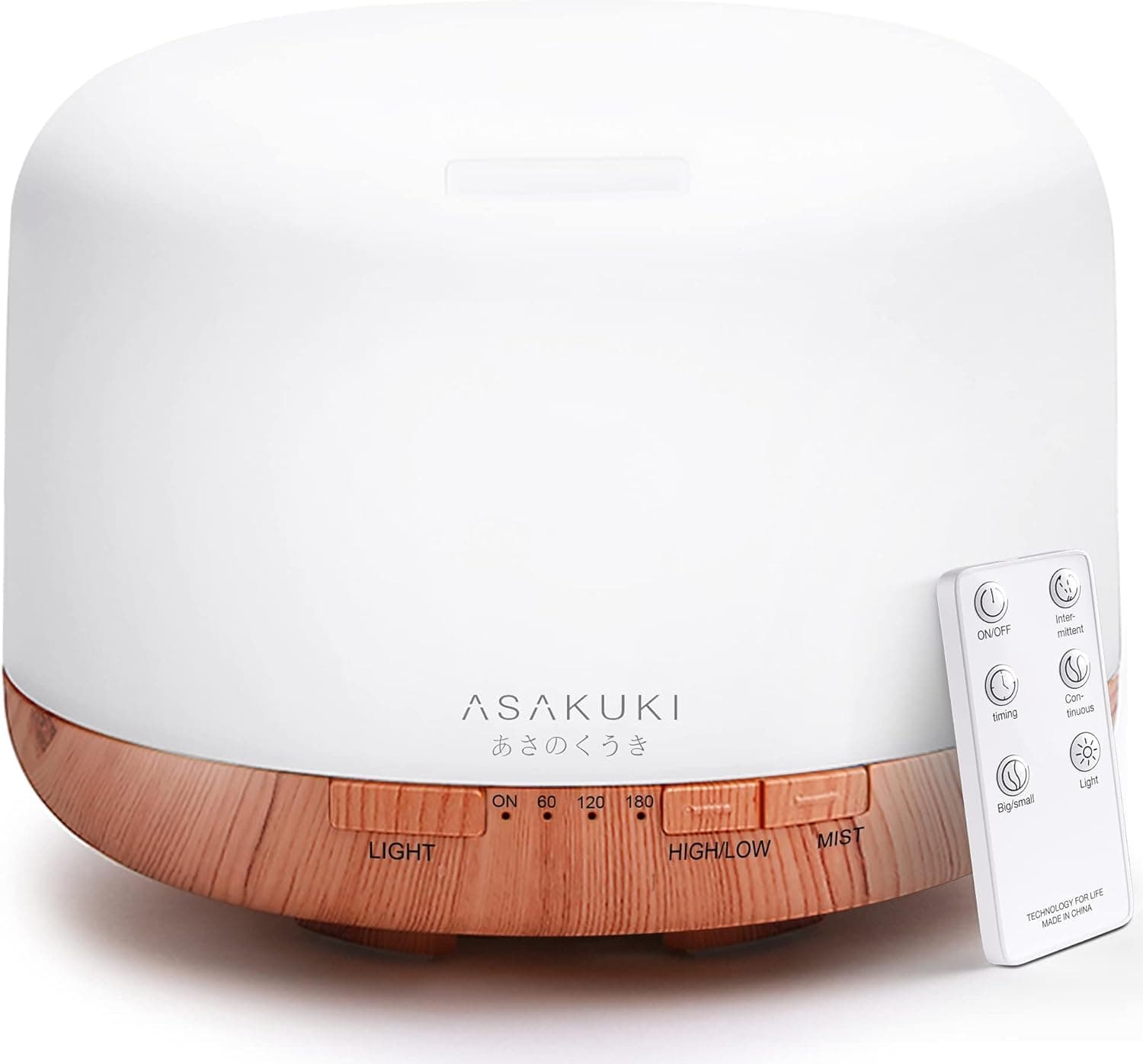 ASAKUKI 500ml Ultrasonic Essential Oil Diffuser 🌫️