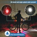 Thumbnail 2 de Ascher USB Rechargeable Bike Light Set 650mAh 🚲