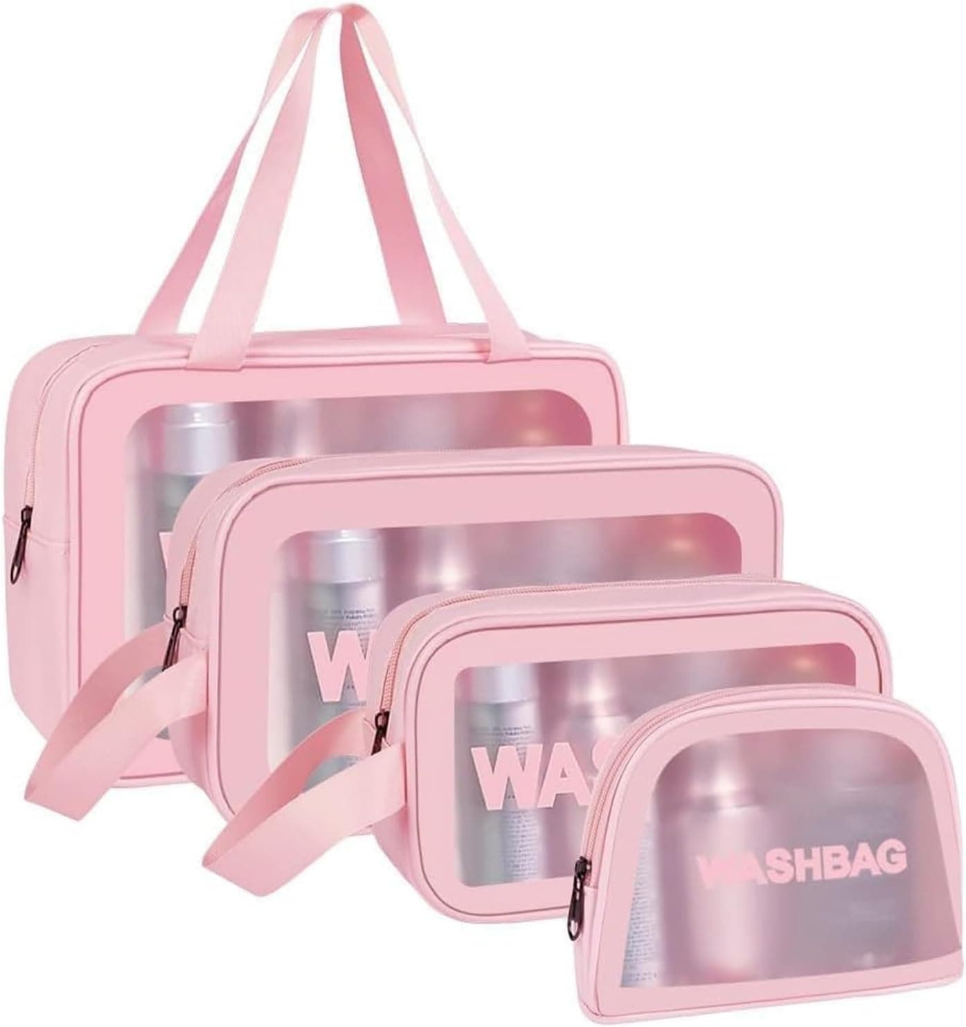 Aucuu Clear Toiletry Bag 4PCS 🧳