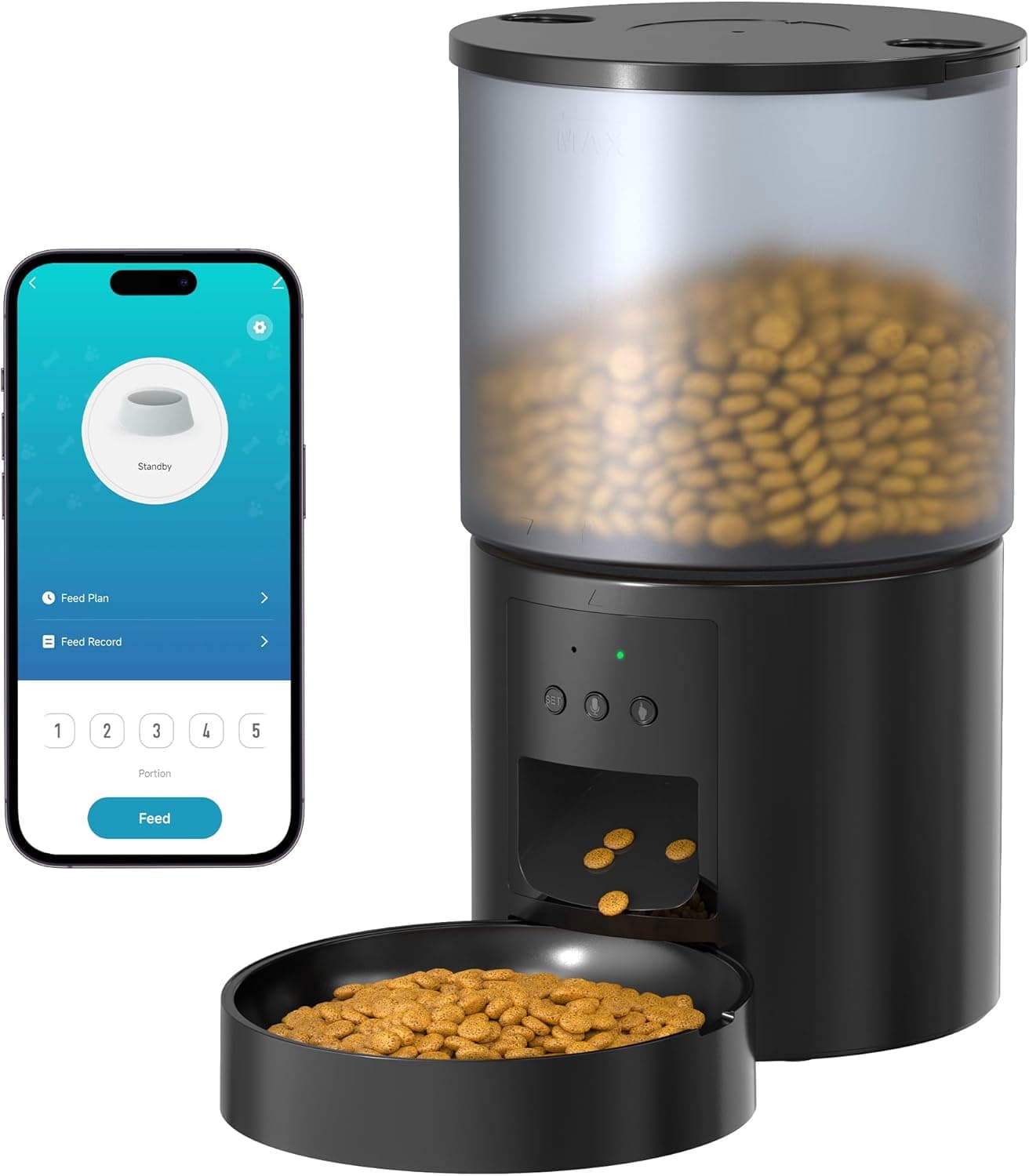 Automatic Cat Food Dispenser 4L — WiFi feeder for pets 📱