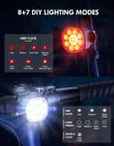 Thumbnail 1 de Babacom Bike Lights: Front & Back USB Rechargeable 8+7 Modes 💡