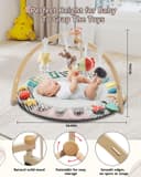 Thumbnail 3 de Baby Play Mat: Wooden Baby Play Gym with 6 Development Zones 🧸