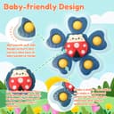 Thumbnail 1 de Baby Suction Cup Spinning Top Toys 4 pcs 🧸