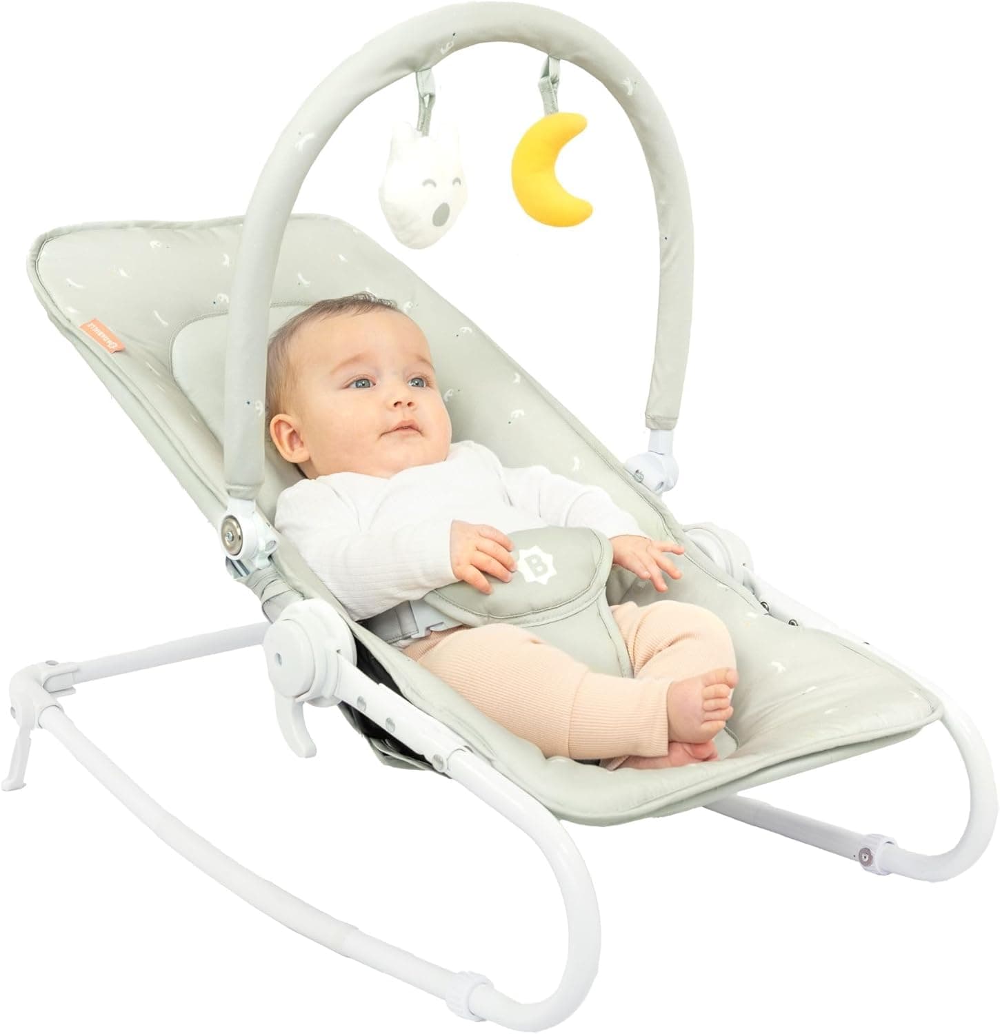Badabulle Folding Baby Bouncer Chair, Adjustable 1️⃣ 🪑