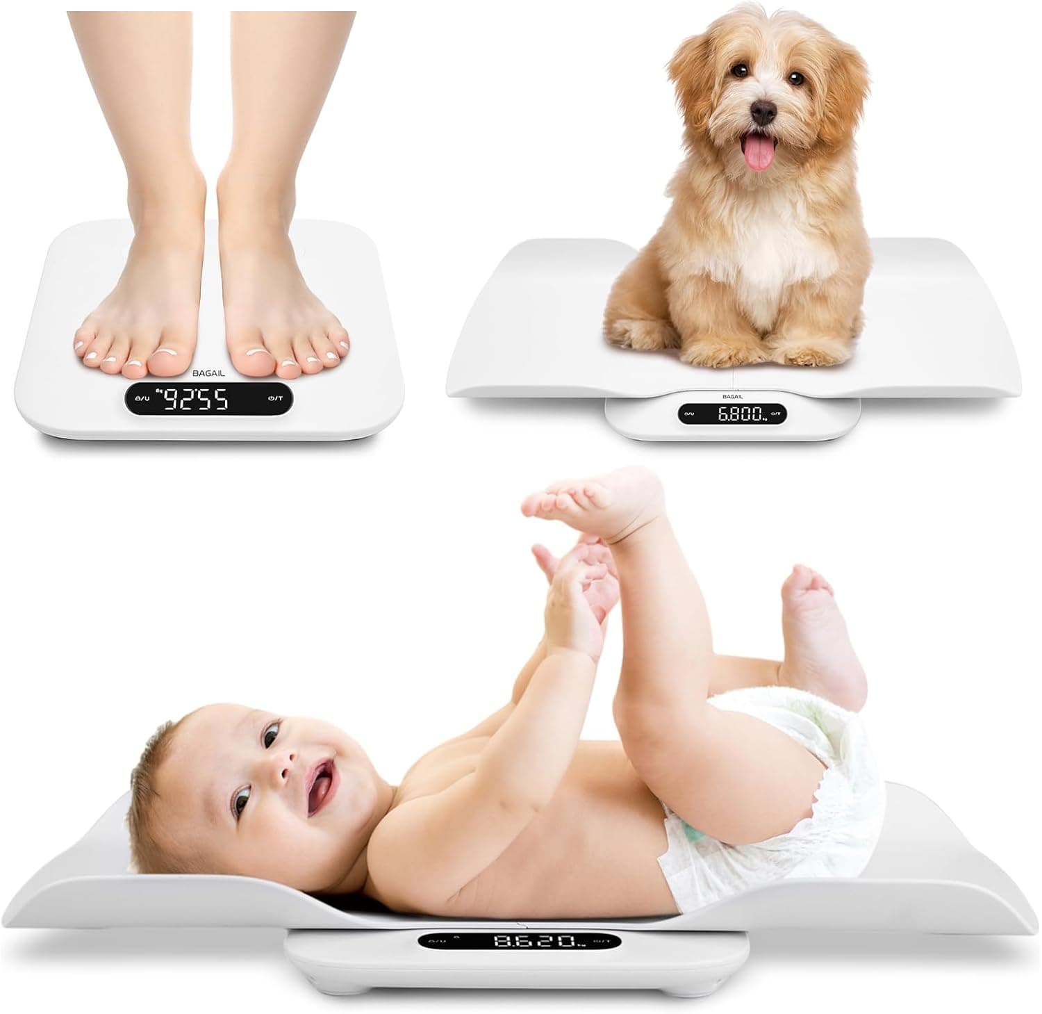 BAGAIL Baby Scale 180kg digital weighing scale 📷